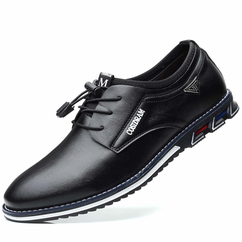 COSIDRAM MENS CASUAL LEATHER SHOES BUSINESS SLIP-ON SHOES COMFORT FASHION OFFICE